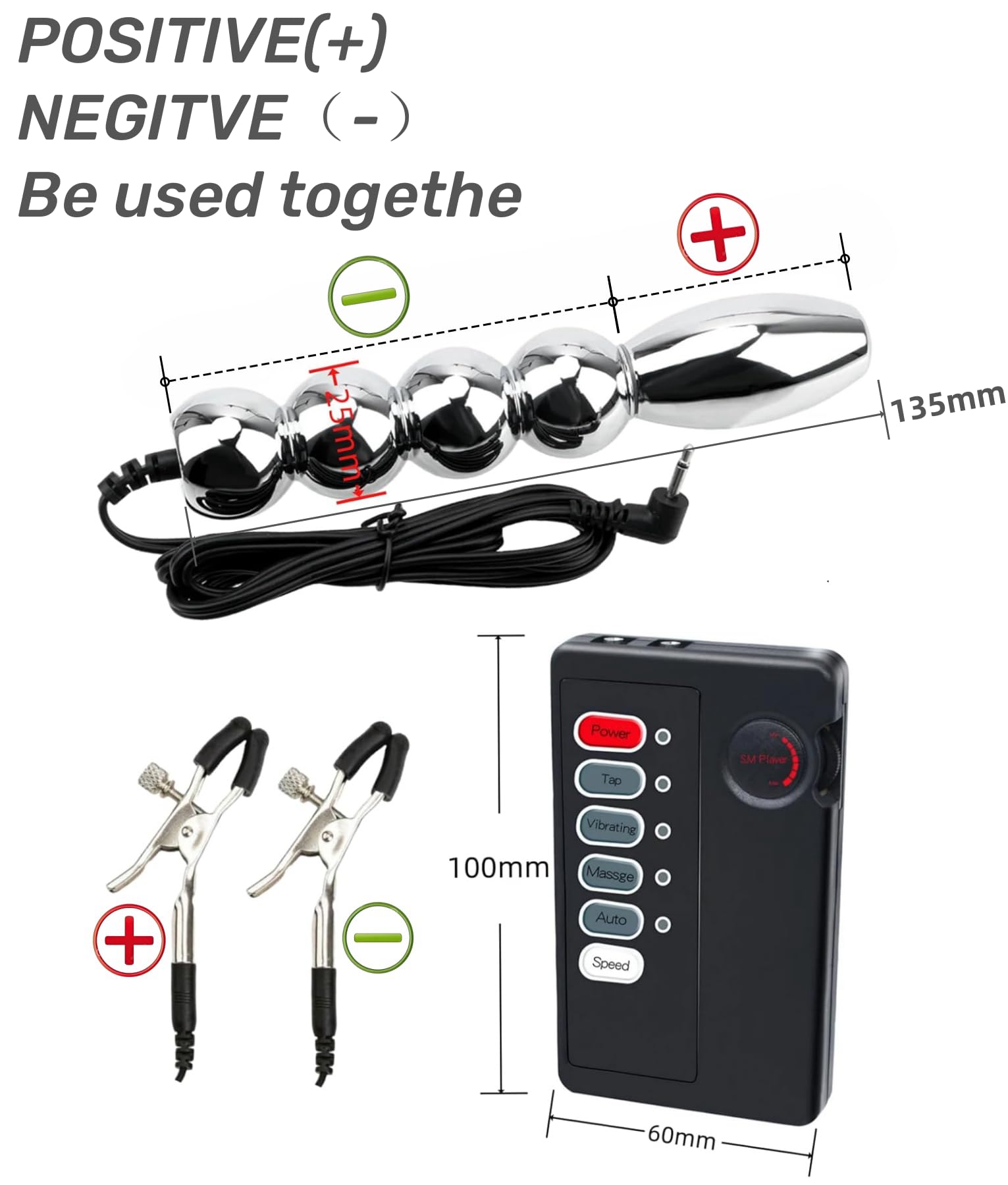 Électrostimulation Plugs Anals Prostate Stimulant Homme en Acier Inoxydable | Électrique Stimulation Pinces À Tétons Stimulateur Point G Femme Electroshock Butt Plug SM Jouets Sexuels Sex Toýs Homme