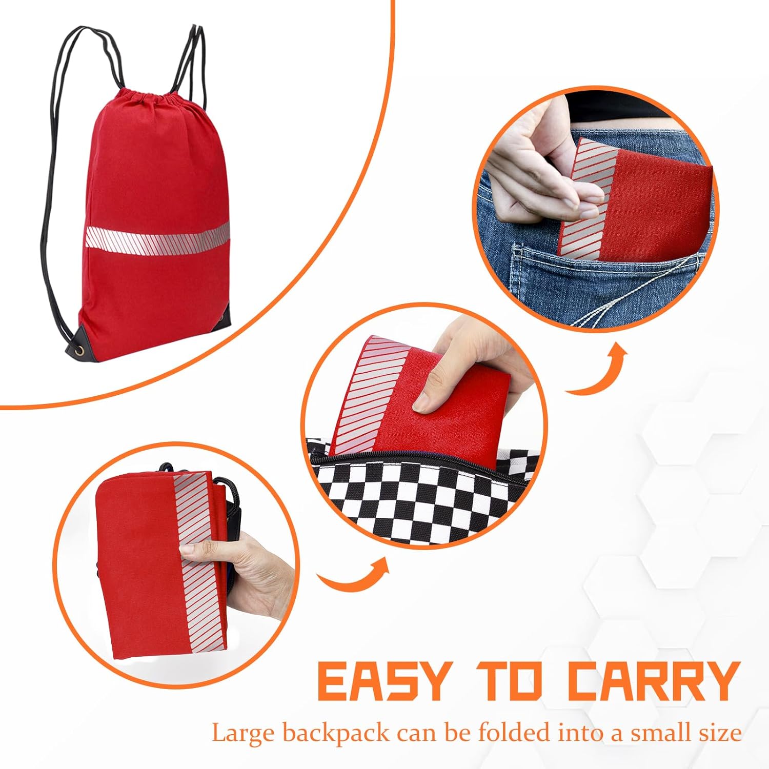 2PCS Sacs En Maille Pliables, Filet Nylon à Cordon Pour Plage