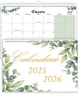 Qupuce Calendario 2026 Pared Noviembre 2025 - Dicembre 2026 | Planificador Mensual A4 | calendario nevera | Organizador Fa...