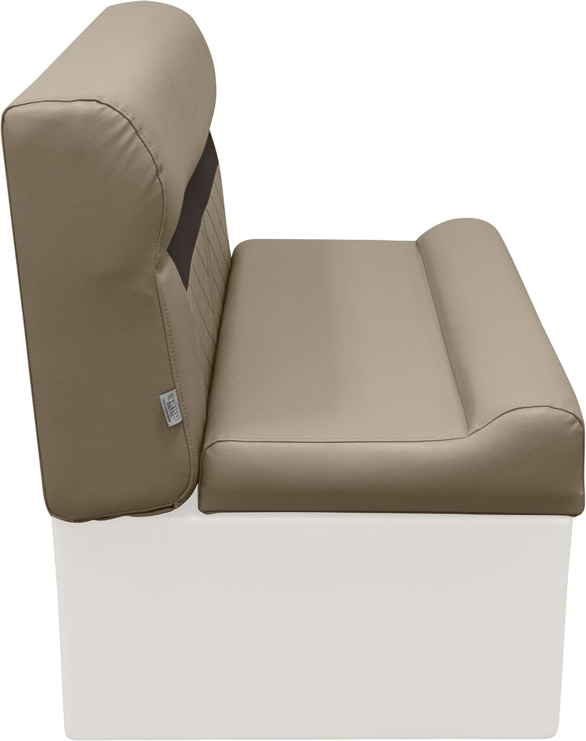 Wise DLX100-1900 DLX Series 37" Pontoon Bench Seat Cushion Set - Neutral/Meteor