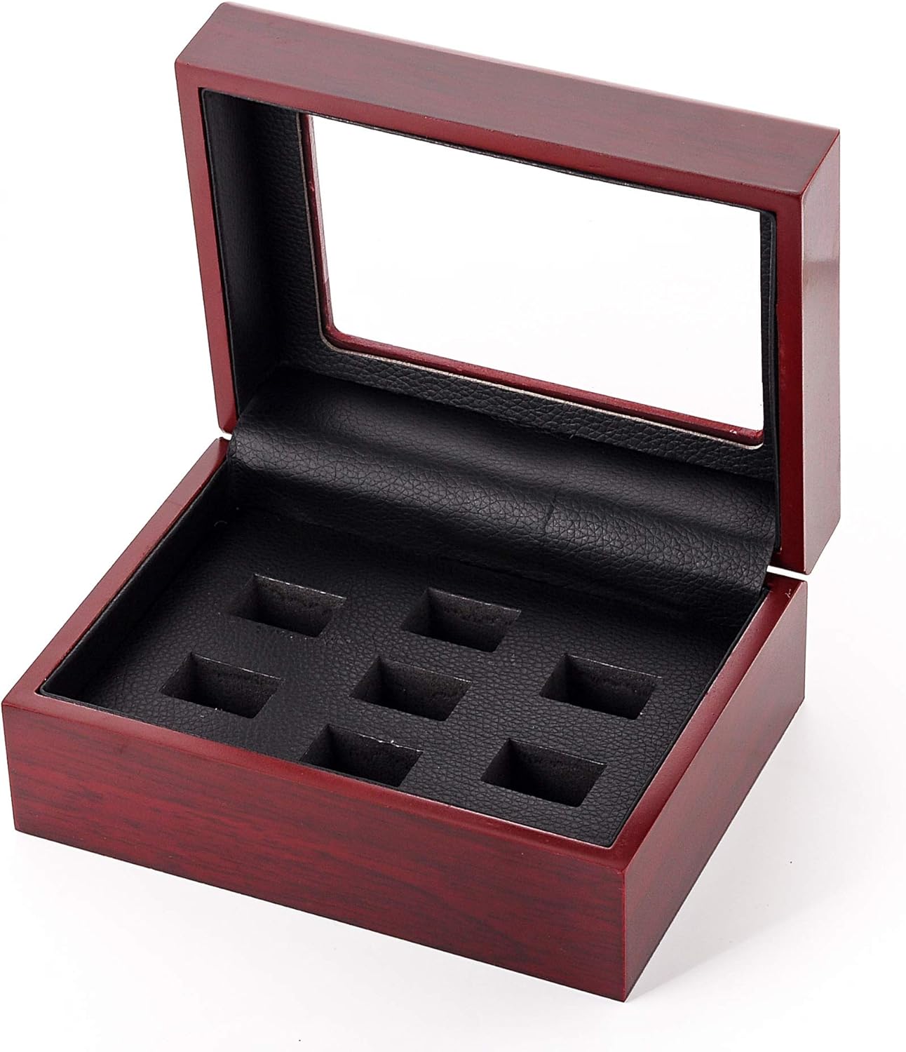 JunningGor Championship Big Heavy Ring Display Wooden Box (9 Holes) : Clothing, Shoes & Jewelry