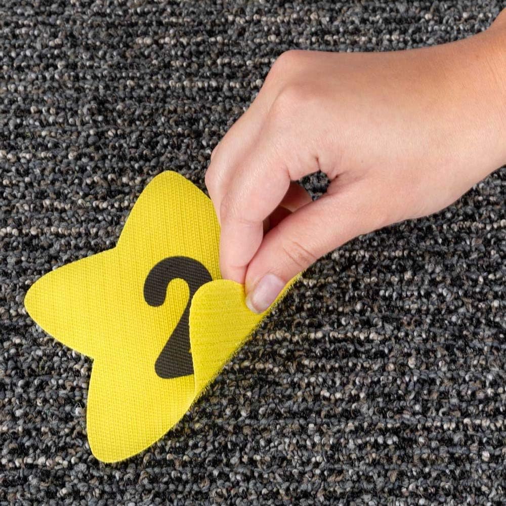 Up To 40% OFF Really Good Stuff Carpet Mark-Its – Numbers 0-25, 5” by 5” (Set of 26) – Star-Shaped Yellow Carpet Spots - Assign Floor Seating, Play Games – Durable, No-Slide Back Get Special Price Really Good Stuff Carpet Mark-Its – Numbers 0-25, 5” by 5” (Set of 26) – Star-Shaped Yellow Carpet Spots - Assign Floor Seating, Play Games – Durable, No-Slide Back