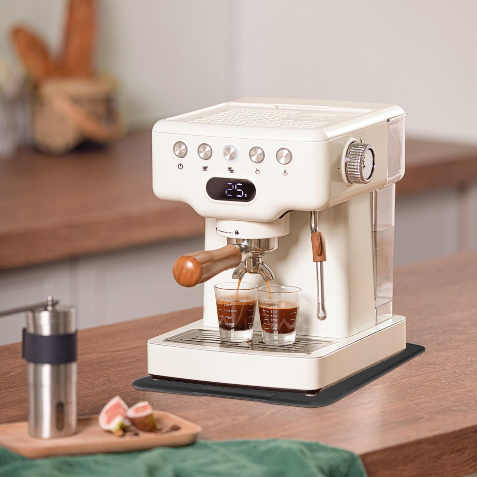 Schiebewanne für Kaffeemaschine, Küchengeräte, Schublade, Organizer für Toaster, Arbeitsplatte, praktischer Schieberkorb für einfachen Zugriff, halten Sie Ihre Küche ordentlich und ordentlich