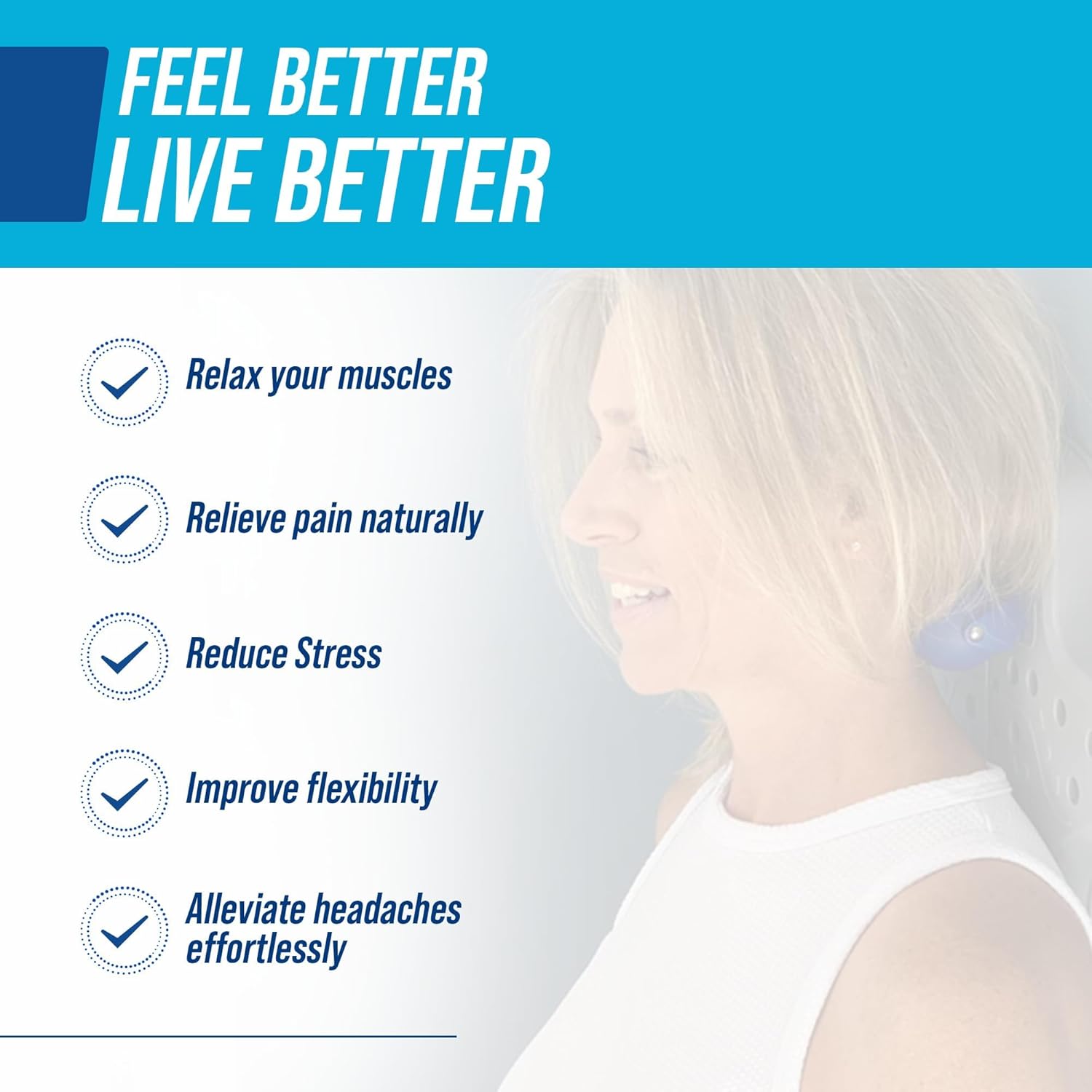 EZ-Bak Wall Mounted Roller Ball Neck and Back Massager - Deep Tissue Myofascial Release Tool, Adjustable Roller Balls for Trigger Point Therapy, Pain Relief, Flexibility, and Full Body Muscle Recovery