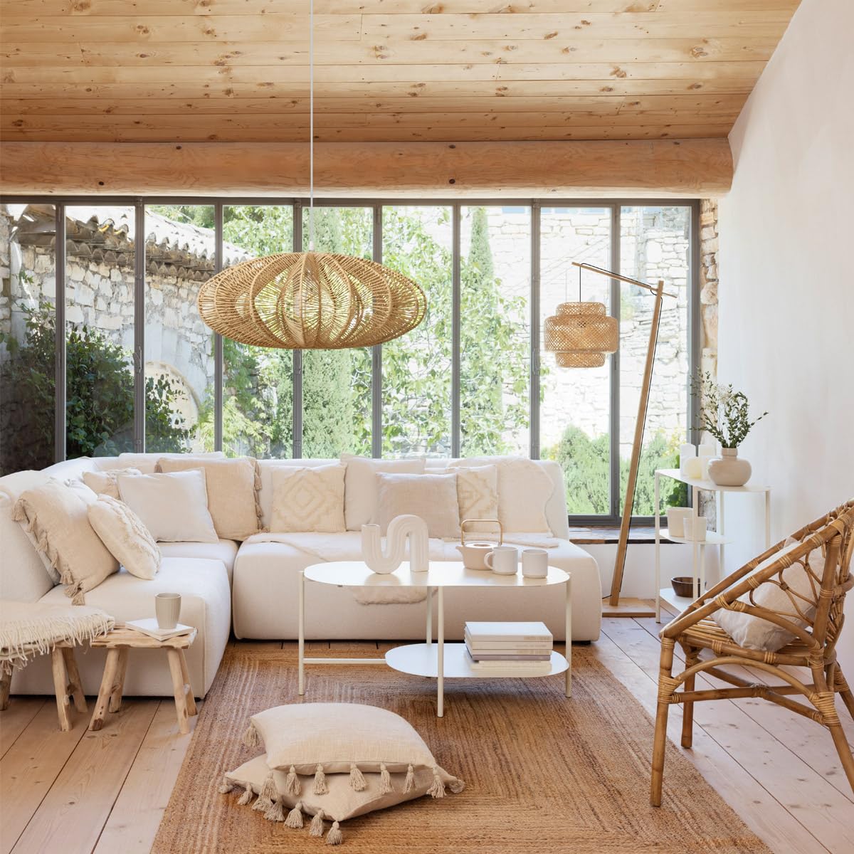 Atmosphera Étagère 3 Niveaux Haja - Métal Blanc 90x32x70 Cm, Design Moderne Et Robuste