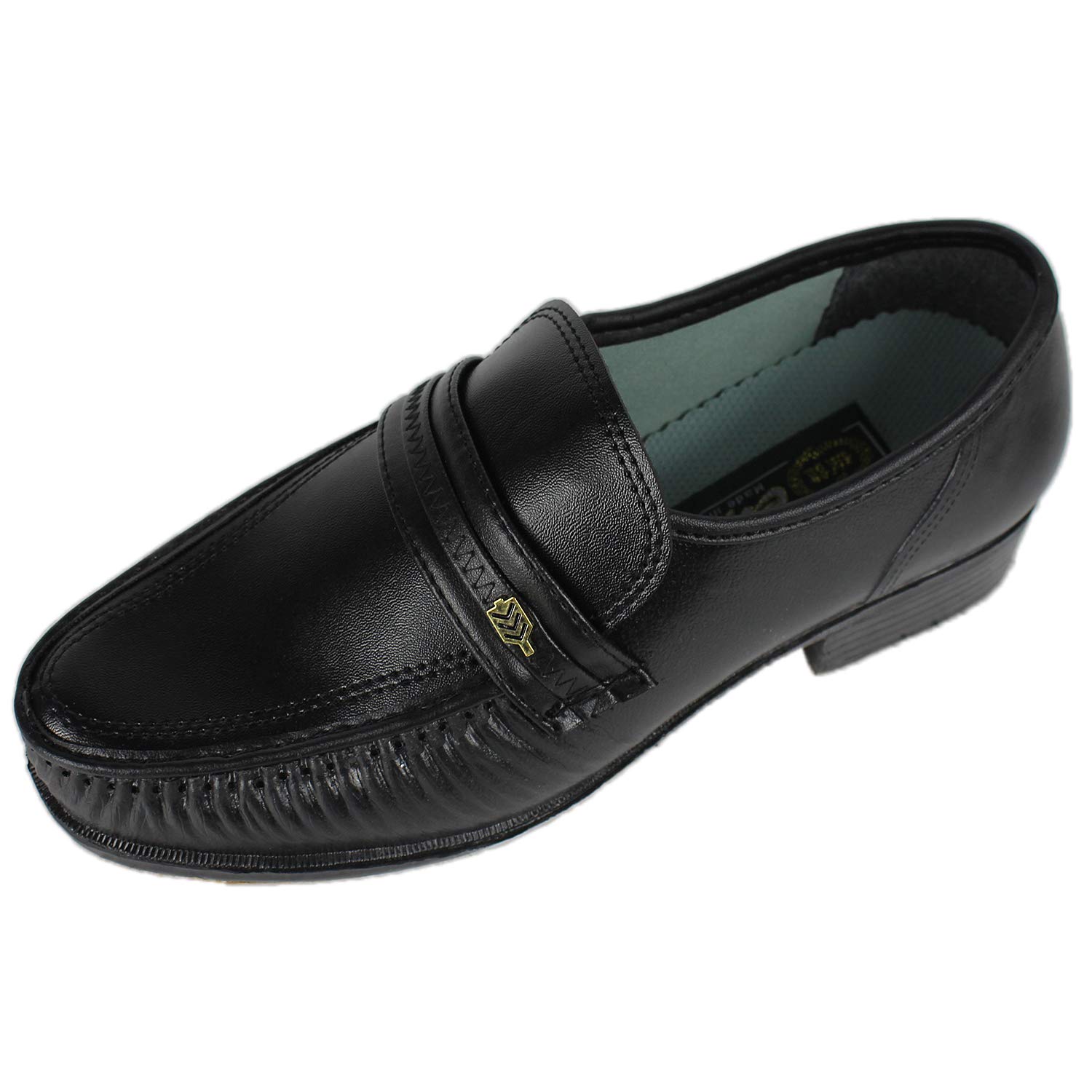Erwachsene Kinder Tanzschuhe aus Leder für Michael Jackson Space Sliding Step Lederschuhe mit Socke, Schwarz - Schwarz - Größe: 40 2/3 EU