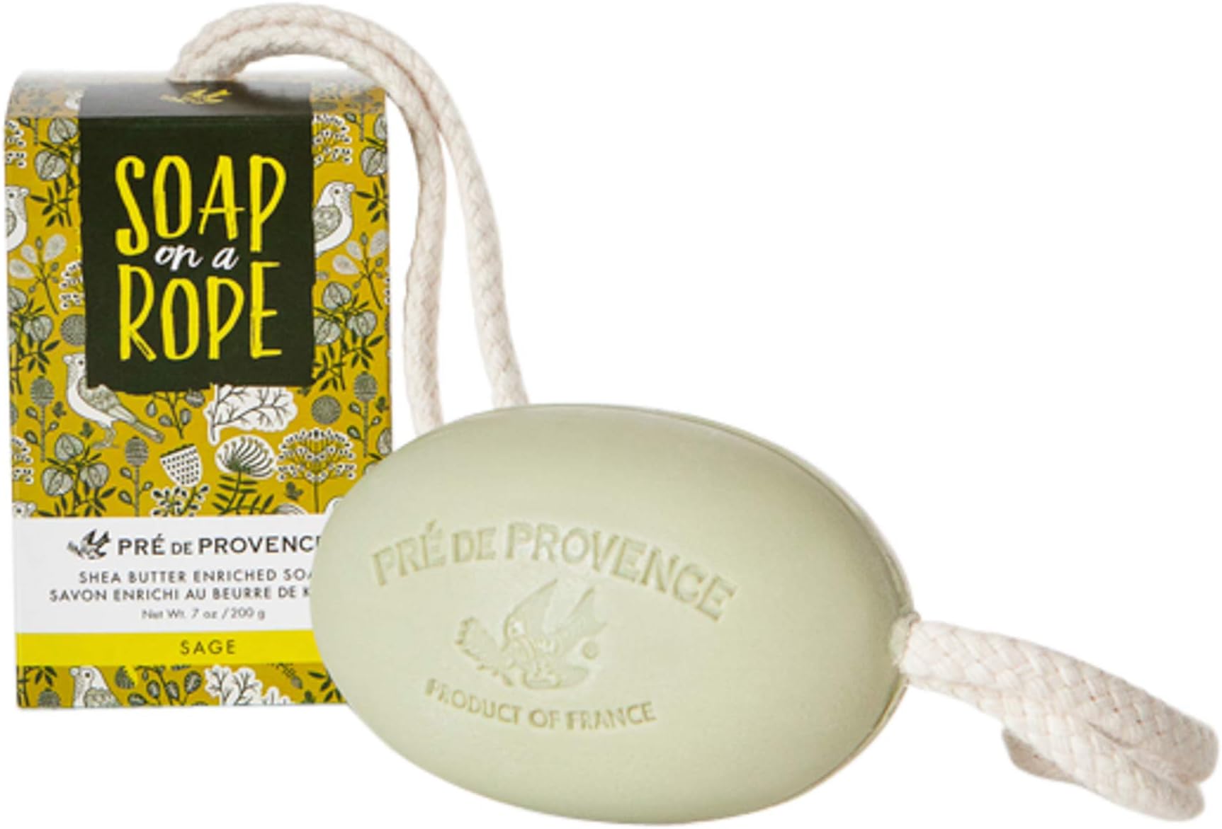 Soap On a Rope, Sage, 200 Gram