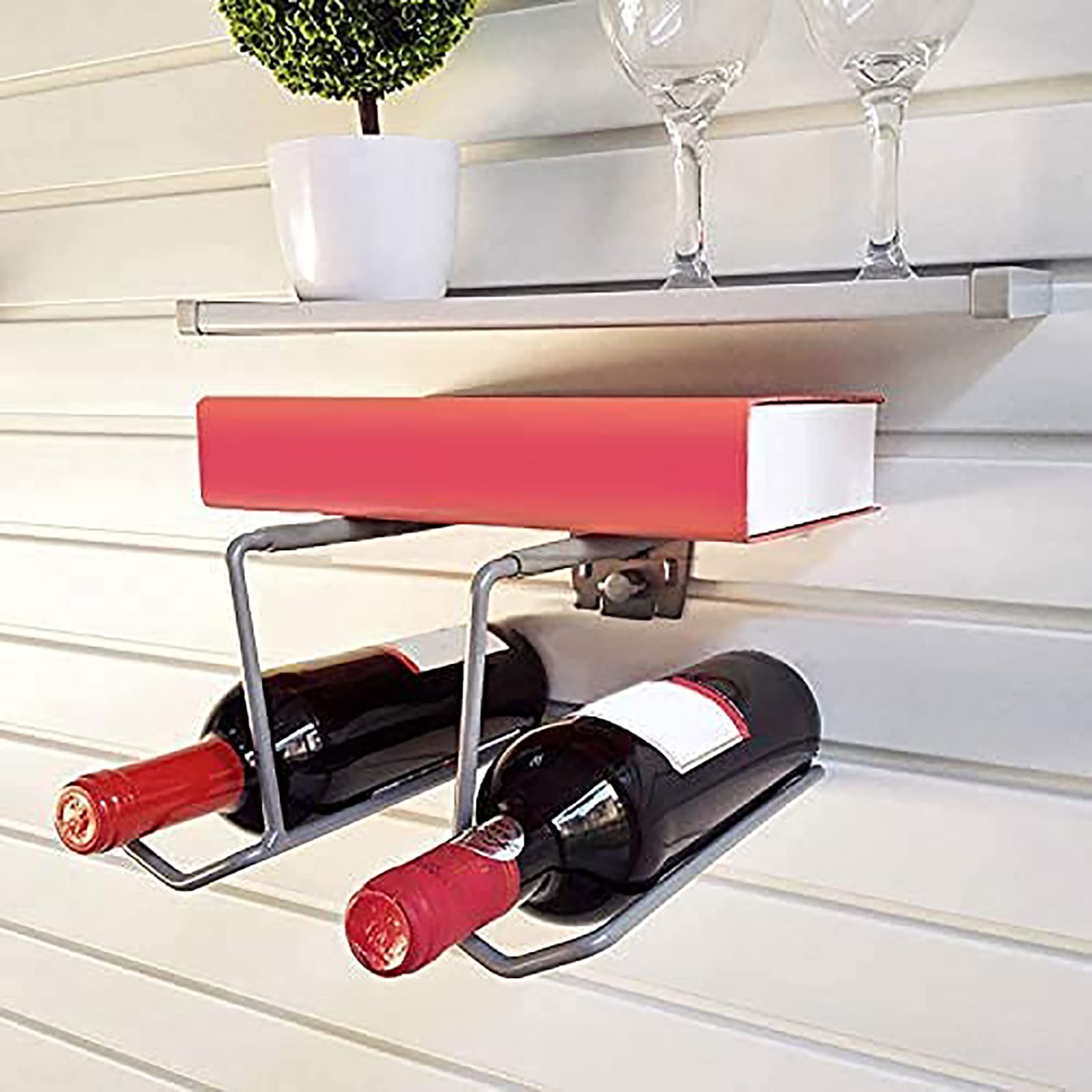 Rastrelliera per racchette da tennis, organizer per attrezzature sportive per racchette da badminton e tennis, contiene sei palline e quattro racchette