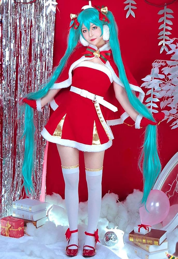 VOCALOID 初音ミク サンタ コスプレ衣装 クリスマス ボカロ Amazon.co.jp: [GenericBrands] Lexx_cos初音ミク サンタ