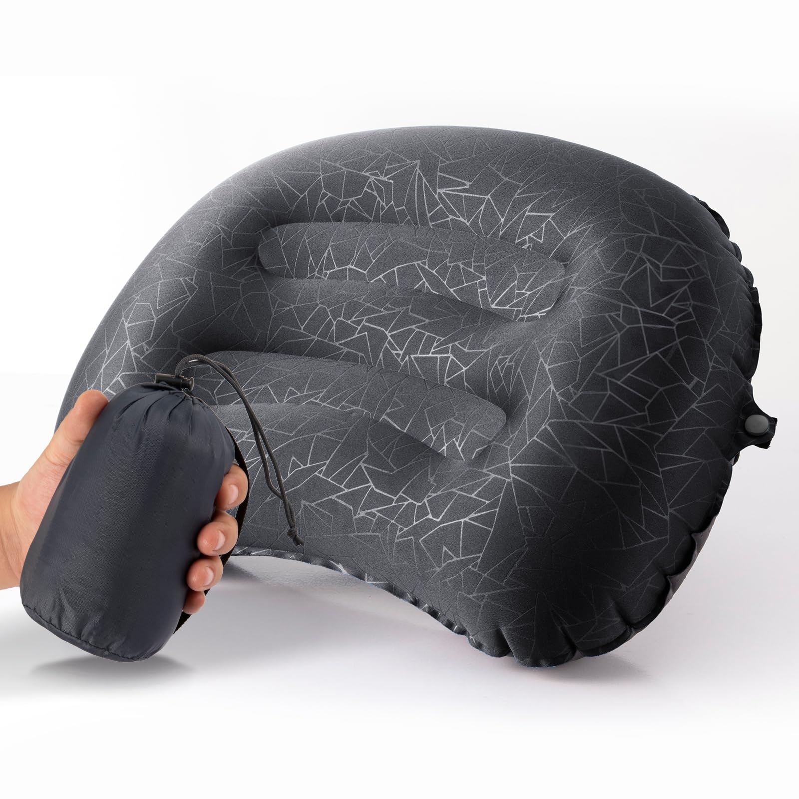 DBB DIVINE BOVINE BROTHER Camping Pillow Inflatable Pillow for Camping, Ultralight Backpacking Pillow for Neck Lumbar Support, Travel Air Pillow for Camping, Hiking, Outdoor