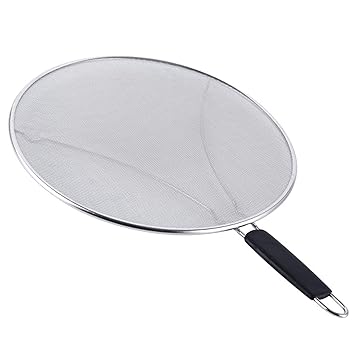 Splatter Screen Splatter Guard For Cooking Iron Skillet Lid Keeps Kitchen Clean For Frying Pan Shields Grease And Oil Splashes