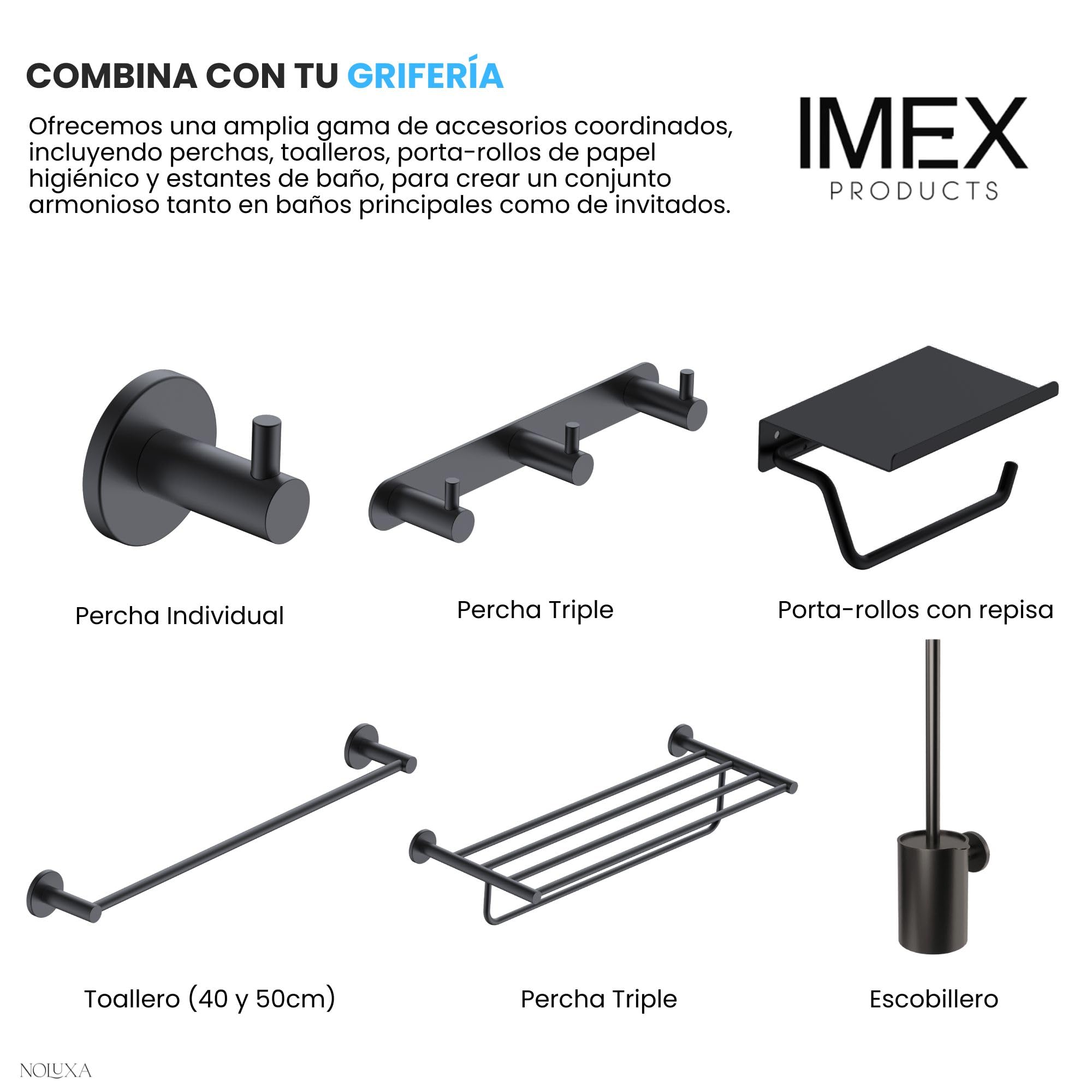 IMEX - Portasciugamani Bagno Senza Forare 40cm Oro Rosa | Portasciugamani Adesivo per Parete, Lavabo o Mobile Bagno | Resistente a Umidità e Corrosione | Doppio Sistema di Fissaggio