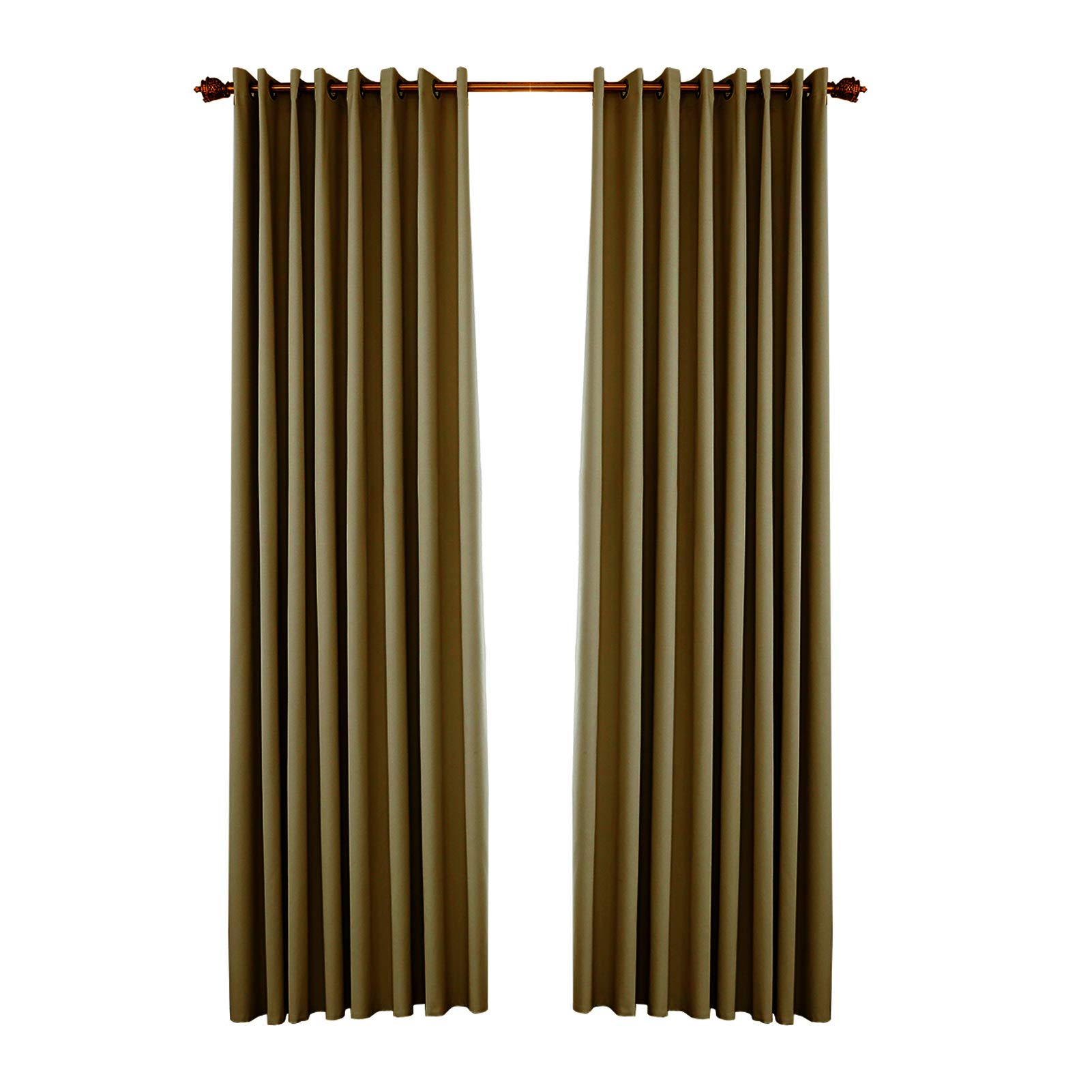 Pergola Outdoor Drapes,Blackout Patio Outdoor Curtains,Waterproof Outside Decor with Rus roof Grommet for Pergola/Porch(2 Panel,52''W*63''L)(Coffee52 Wx63 L) -Layfoo-image-20
