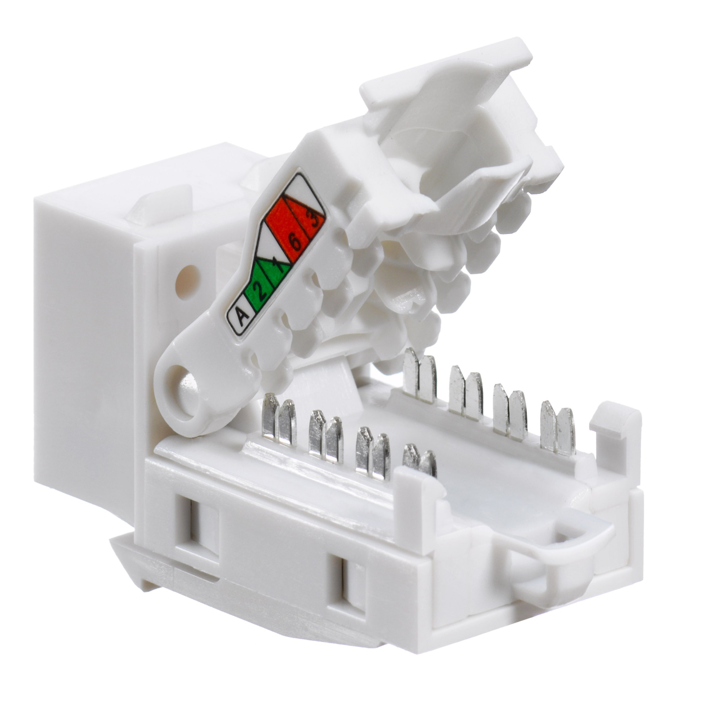 Conector SNAP-IN Leviton casa 6 sin herramientas T568A 61TLS-RW6      Go to product viewer dialog for this item.