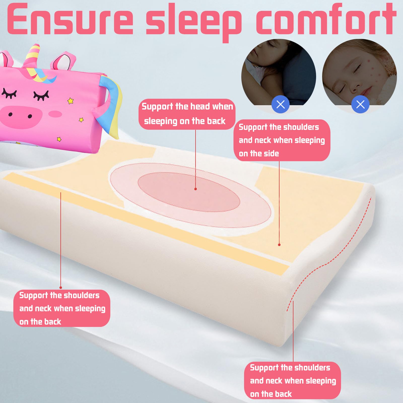 Oreiller Papillon Microfibres : Ergonomique, Moelleux Et Soutien Optimal 80750475