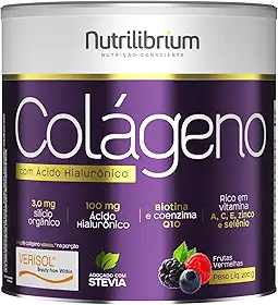 Colágeno Verisol com Ácido Hialurônico - 200G Frutas Vermelhas - Nutrilibrium