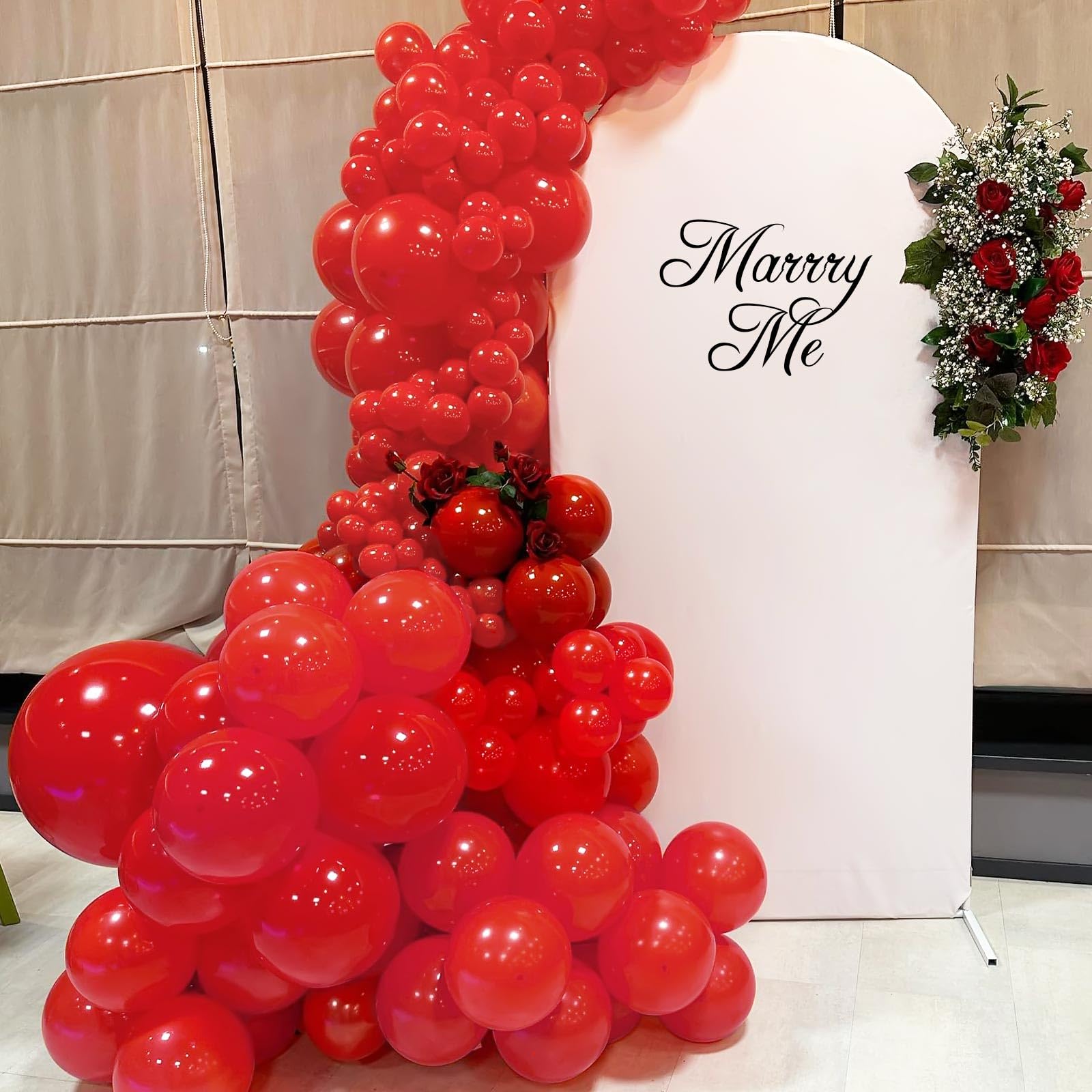 Ballons Rouges 50 Pièces De 12 Pouces En Latex Mat Pour Femmes, Filles, Enfants - Décoration Fête d'Anniversaire, Remise Diplôme, Mariage, Saint-Valentin - Thème Rouge