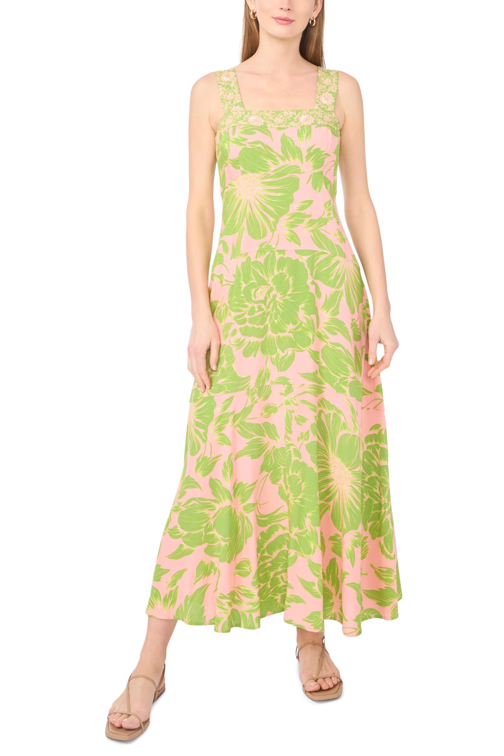 Photo 1 of Challis Smocked Back Challis Maxi Dress