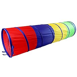 NARMAY Play Tunnel Easy Key Pop Up Tunnel for Kids Indoor/Outdoor Crawl - 19 Dia. x 72 inch