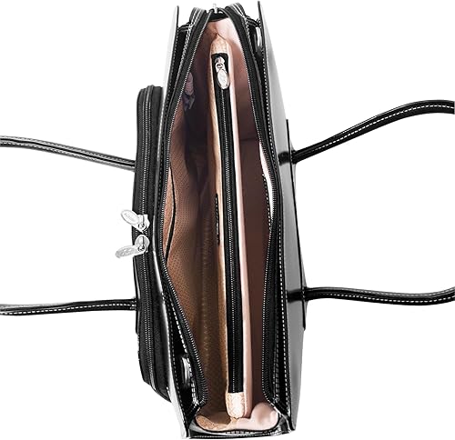 Miniatura 4 de Estuche de piel para laptop McKlein USA 9433 W "Series Lake Forest", con funda extraíble, de 15.6", color negro, Negro talla única