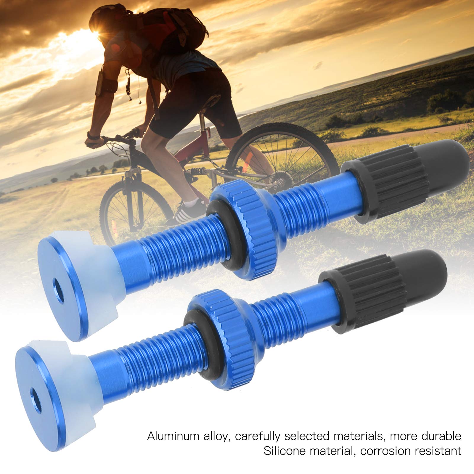 Drfeify Tubeless trzpień zaworu, dobrze uszczelniony stop aluminium, akcesoria rowerowe, stop aluminium, zawór Presta do jazdy na rowerze