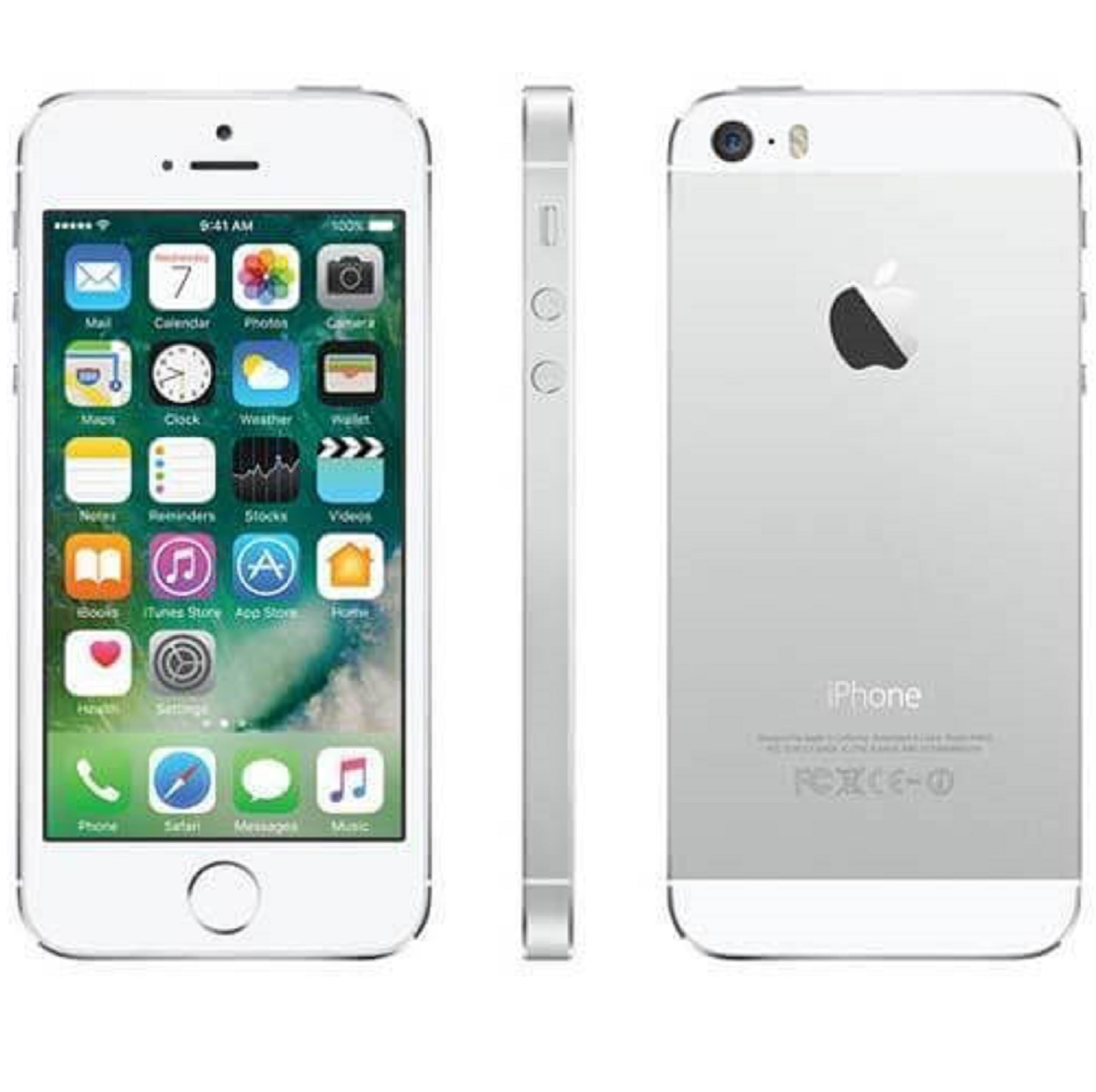 Pre-Owned Smart Phone 5s, 64GB, Factory Unlocked, Smooth iOS Experience (White/Silver)