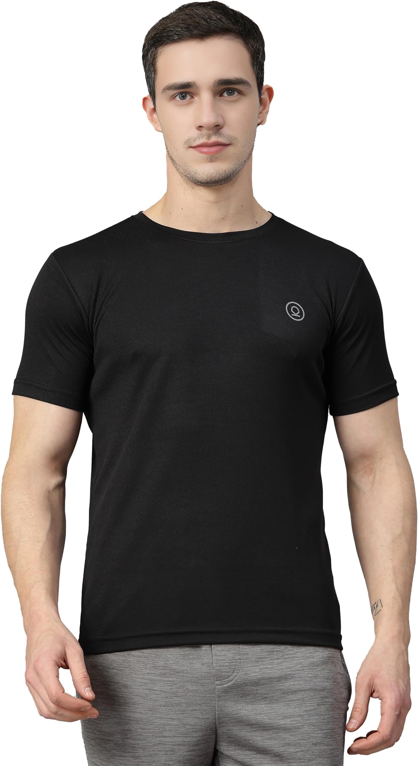 Gym T Shirts for Men Workout Activewear Solid Quick Dry Sports Tshirt for man Breathable Lightweight Half Sleeve Regular Fit Round Neck Running Boys T Shirt