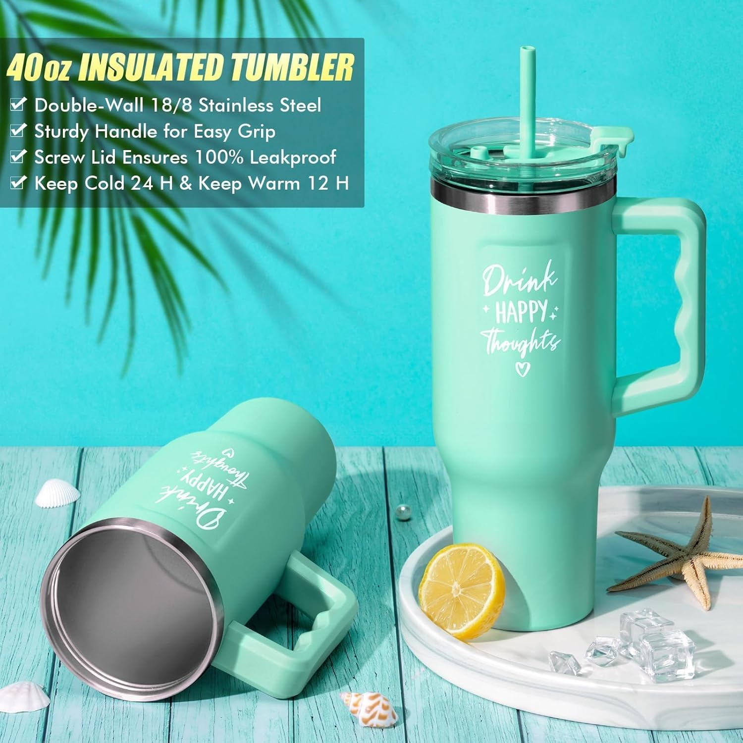 Birthday Gifts for Women Self Care Get Well Soon Gifts, Ocean Relaxing Spa Gift Box Care Package Basket w/ Luxury Flannel Blanket 40 oz Tumbler, Valentines Day Gift for Mom Her Wife Girlfriend Sister - Image 3