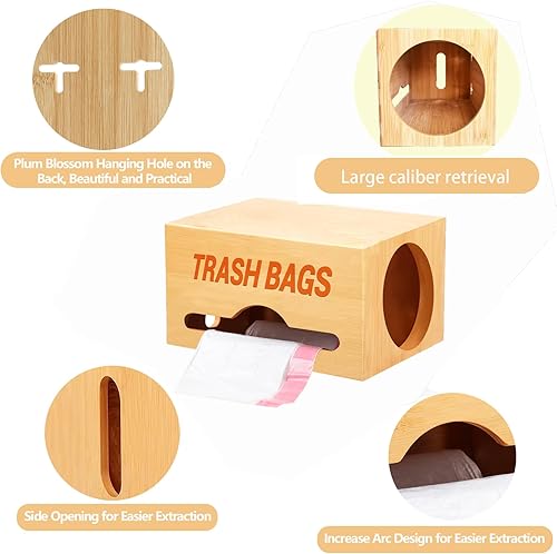 Miniatura 2 de Soporte dispensador de bolsas de basura, dispensador de bolsas de basura, soporte para bolsas de basura, organizador de bolsas de basura,