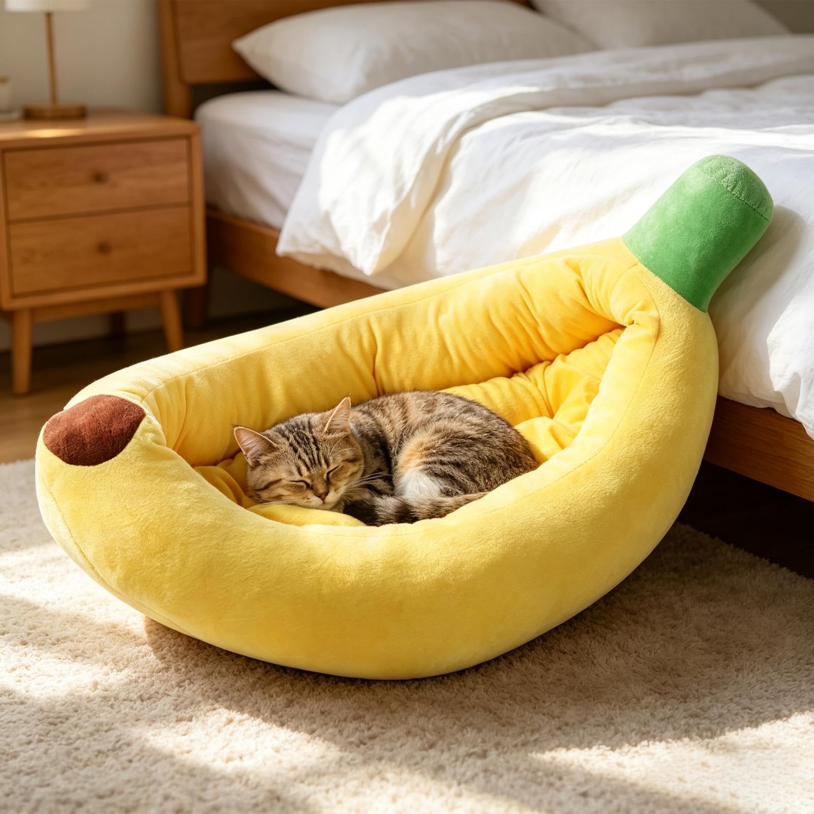 Générique Katzenbett, lustig, waschbar, Bananenform, Tiere