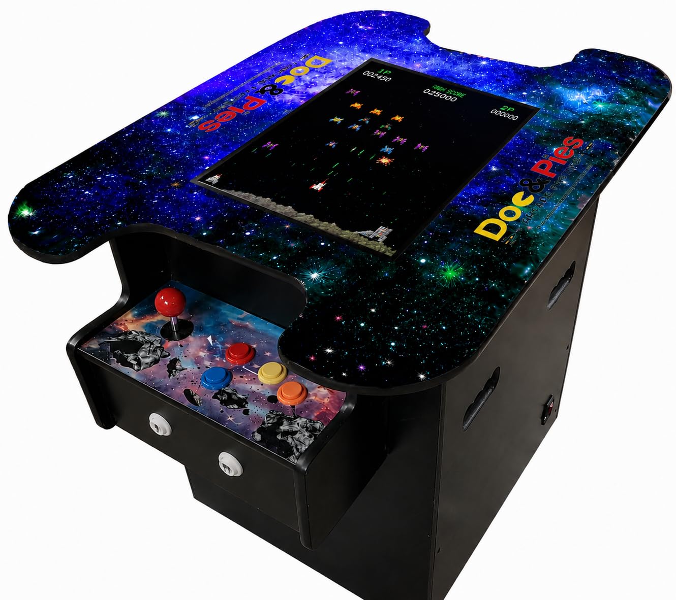 Doc and Pies Arcade Factory Cocktail Arcade Machine