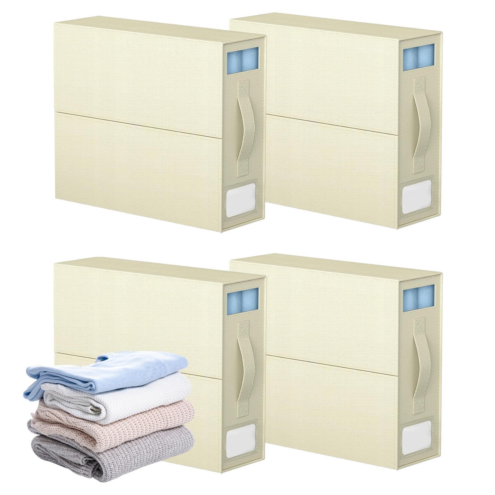 Bettlaken-Set-Organizer – Schrank-Bettlaken-Organizer, Bettwäsche-Aufbewahrungsbehälter, Bettdecken-Organizer mit Reißverschluss, praktische Aufbewahrungstasche für Bettlaken, 38,4 x 11,2 x 32,8 cm | Aufbewahrungsbehälter, Bettdecken-Organizer mit Reißver