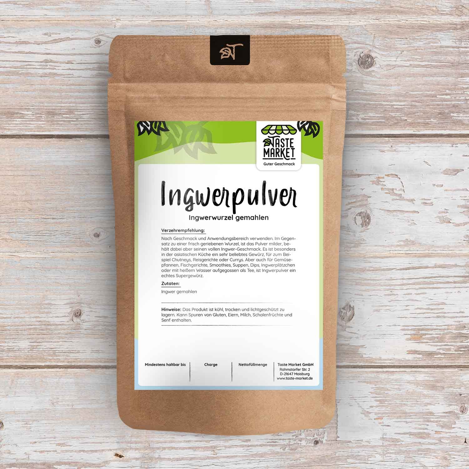 25 kg Ingwer Pulver | Ingwer gemahlen | Ingwertee | Ingwerwurzel gemahlen | Gewürz Spice | Ingwerwasser Ingwertinktur 25.000 g