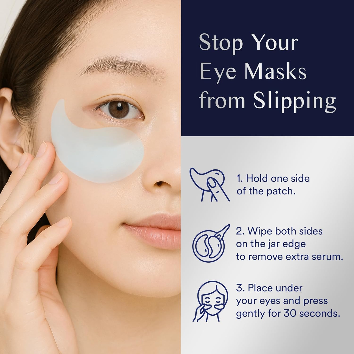 Under Eye Patches for Puffiness and Bags: Eye Mask for Puffy Eyes and Dark Circles Treatment with Collagen Hyaluronic acid - Women Cooling Gel Pads for Brightening Hydrating Anti-Wrinkles 30 Pairs - Image 5