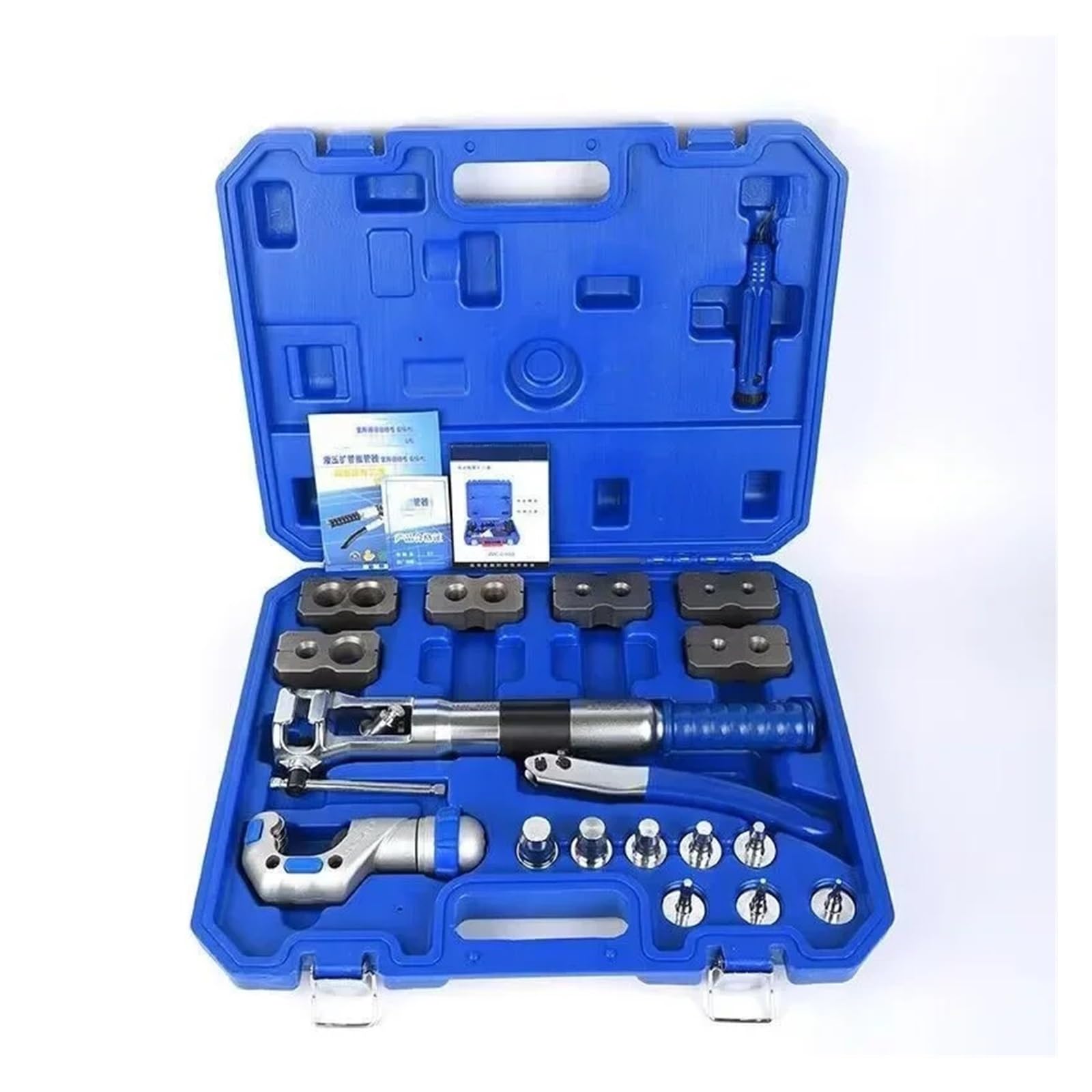 Kongmm Wk-400 Tube Expander, Hydraulic Tube Expander Tool Kit 7 Lever Hydraulic Pipe Expander Pipe Fuel Line Flaring Tools Hvac Tools 5-22Mm Tools