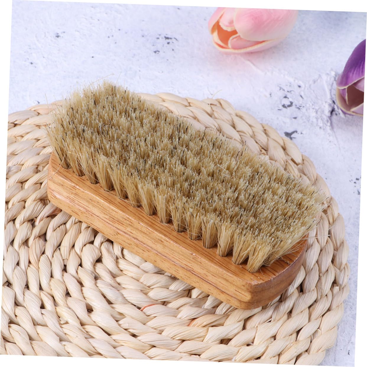 Set Di 6 Pennelli Per Lucidare Scarpe Con Manico In Legno E Setole Di Cinghiale - Kit Professionale Per Pulizia E Cura Di Stivali E Sneakers