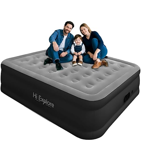 Air Mattress Queen with Built in Pump Raised, with Comfort