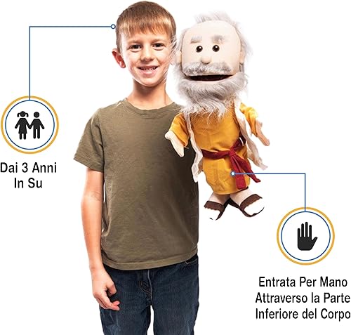 Miniatura 3 de 14 Moisés personaje de la Biblia marioneta de mano