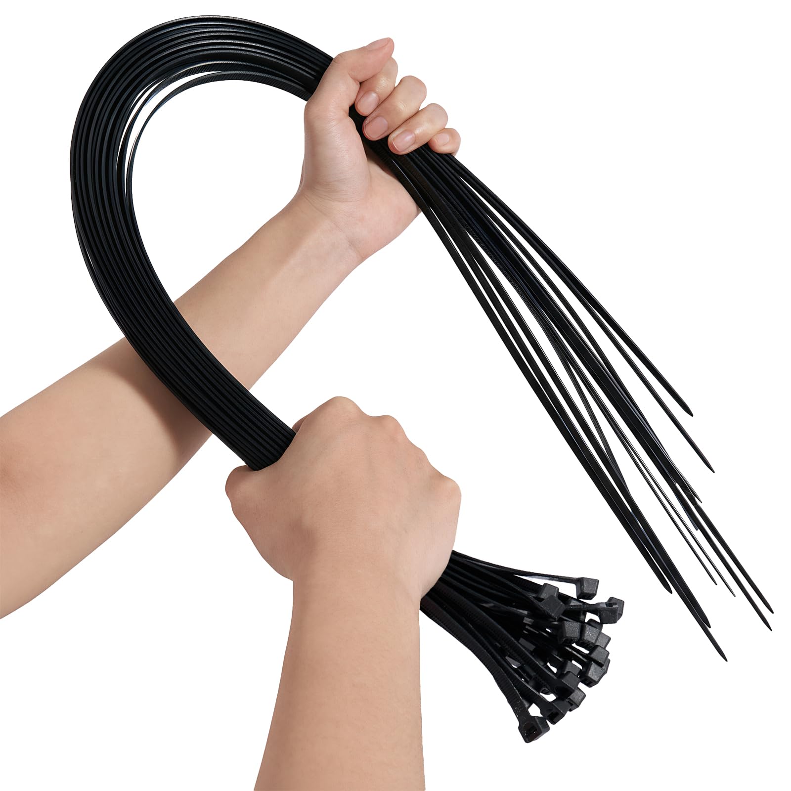 900mm x 9mm Cable Ties, 25 PCs Heavy Duty Extra Long Thick Nylon Zip Ties Self Locking Tie Wraps