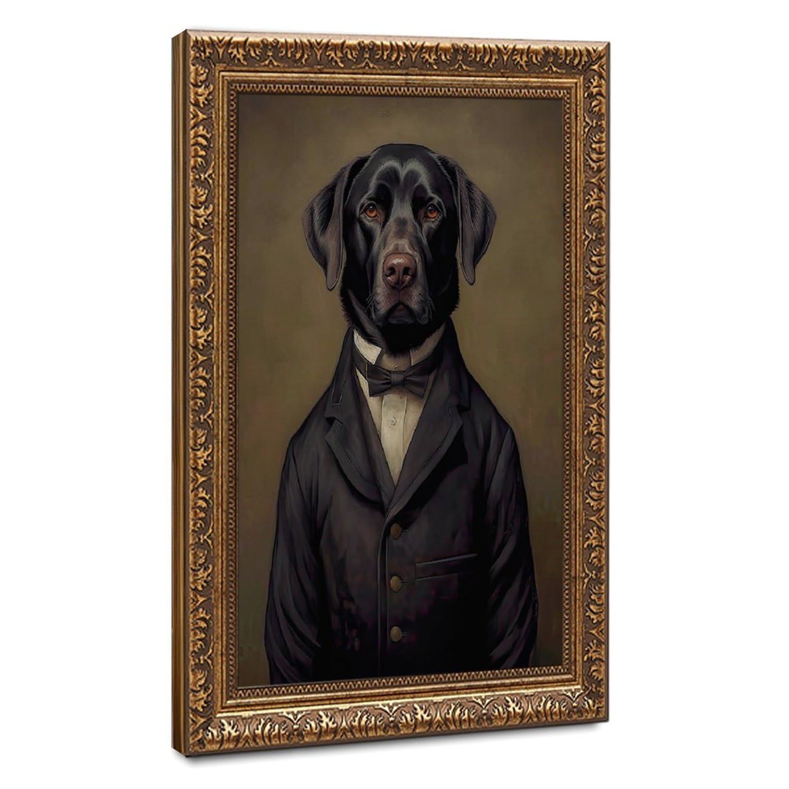 Bareronor Victorian Labrador Retriever Canvas Poster Bedroom Decor Landscape Office Room Decor Gift 12" L X 18" W