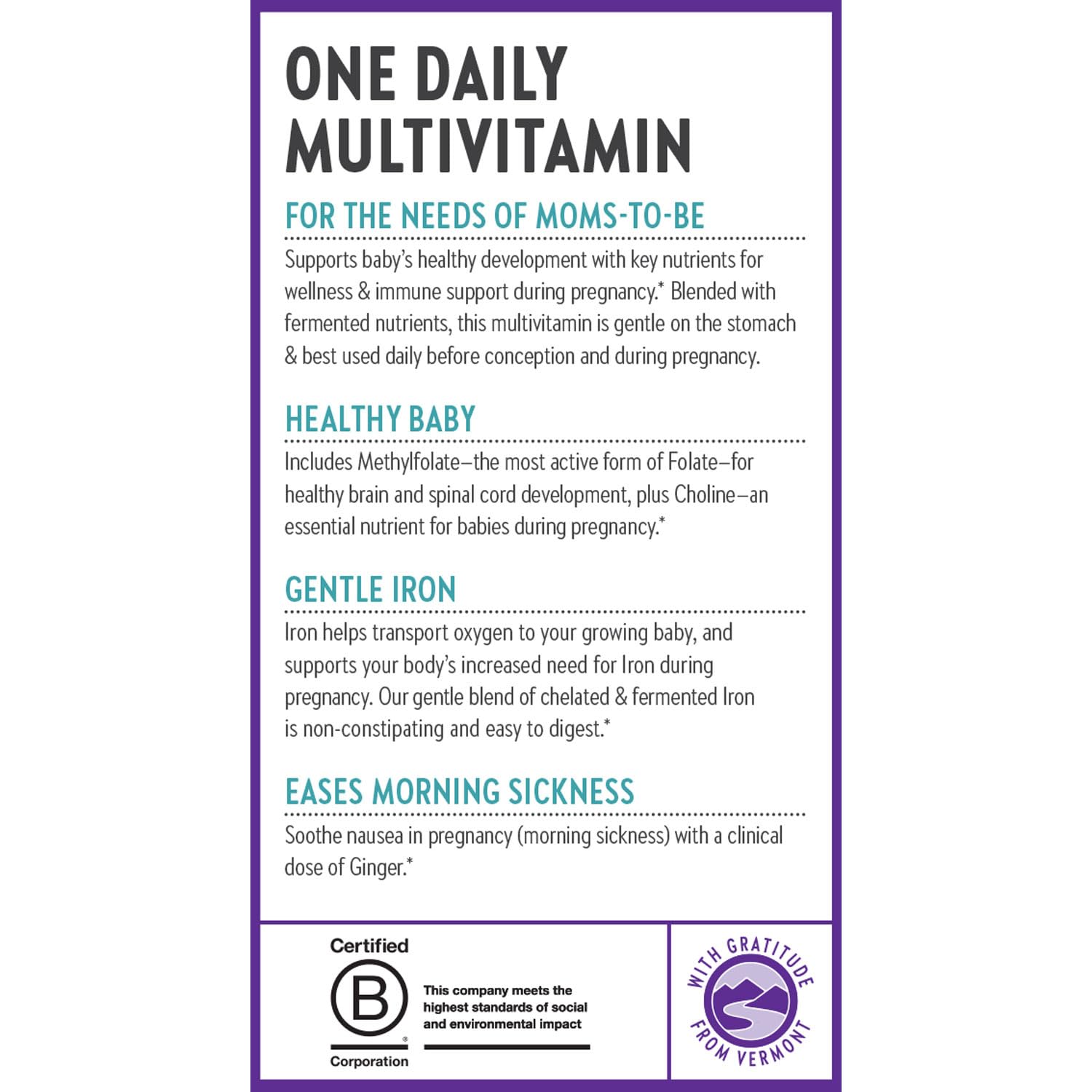 New Chapter One Daily Prenatal Multivitamin, 90 Count — Amazon image 9