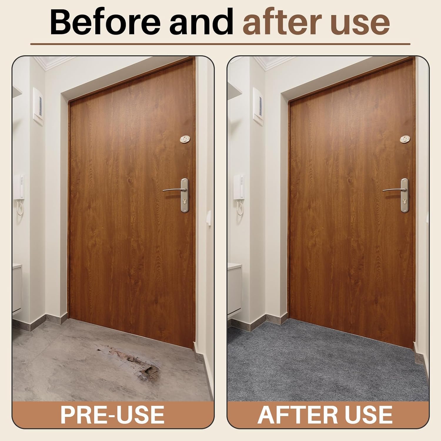 Drydiet Gray Boat Carpet, Marine Carpet Marine Grade Mat for Boats with Waterproof for Outdoor Deck Patio Porch Garage Kitchens Bathroom Outdoor Area Rug Runner Non-Slide Porch Rug(2 x 9.8 ft)