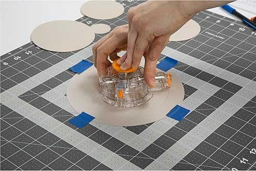 Miniatura 8 de Fiskars Circle Cutter with 3 Replacement Blades - 1" to 8 Cut Length - Arts and Crafts Paper Cutter - Clear/Orange
