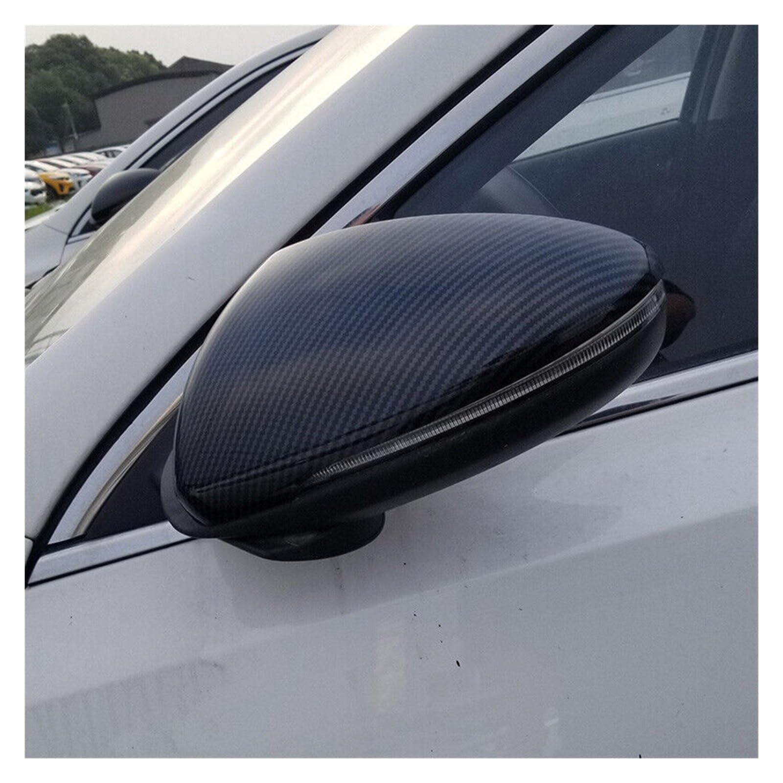 Specchietto retrovisore dell'automobile Per KIA K3 Per Cerato Per Forte 2019-2022 Coperchio specchietto retrovisore portiera laterale Adesivo alloggiamento guscio corna