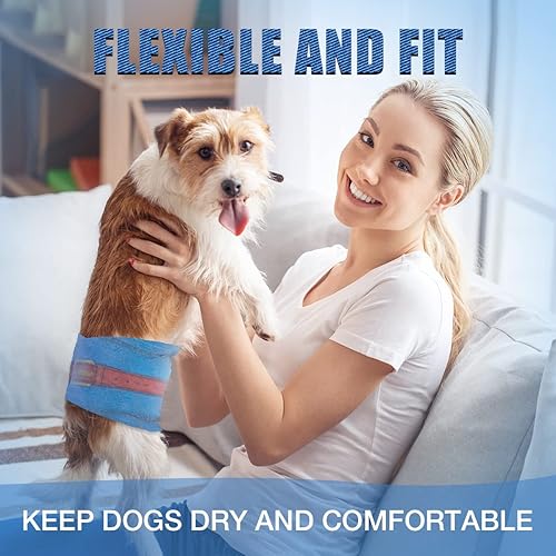 Miniatura 4 de Dono Disposable Dog Diapers Male-Dogs Jeans Super Absorbent Soft Pet Diapers Doggie Wraps for Male Puppy Dogs, Leak Protection Excitable Urination