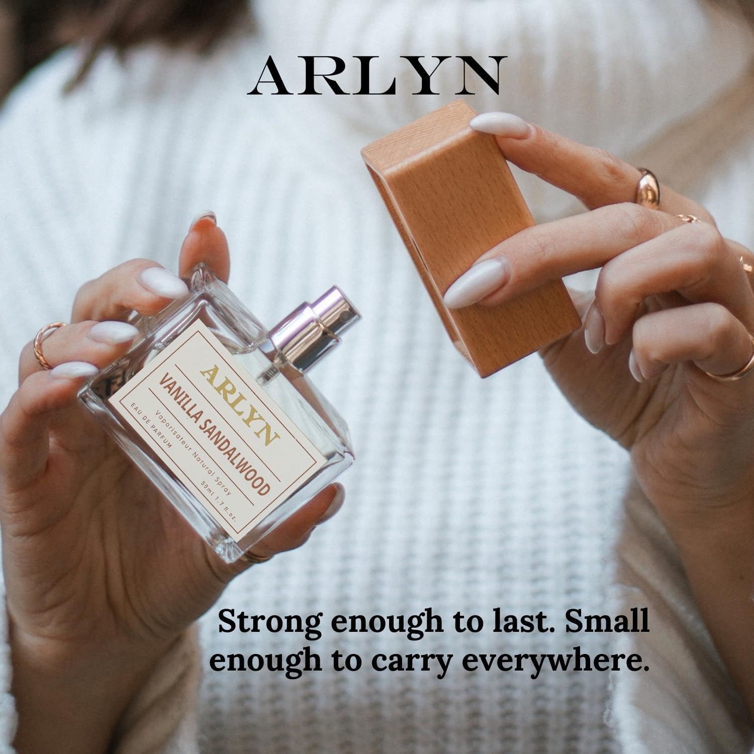 ARLYN Vanilla Sandalwood Eau De Parfum Inspired by Amo.ua.ge Guid.a.nce, Long-Lasting Perfume for Men and Women, Vegan & Eco-Conscious with Clean Ingredients, Pear, Rose, Saffron - 50ml / 1.7 oz - Image 6