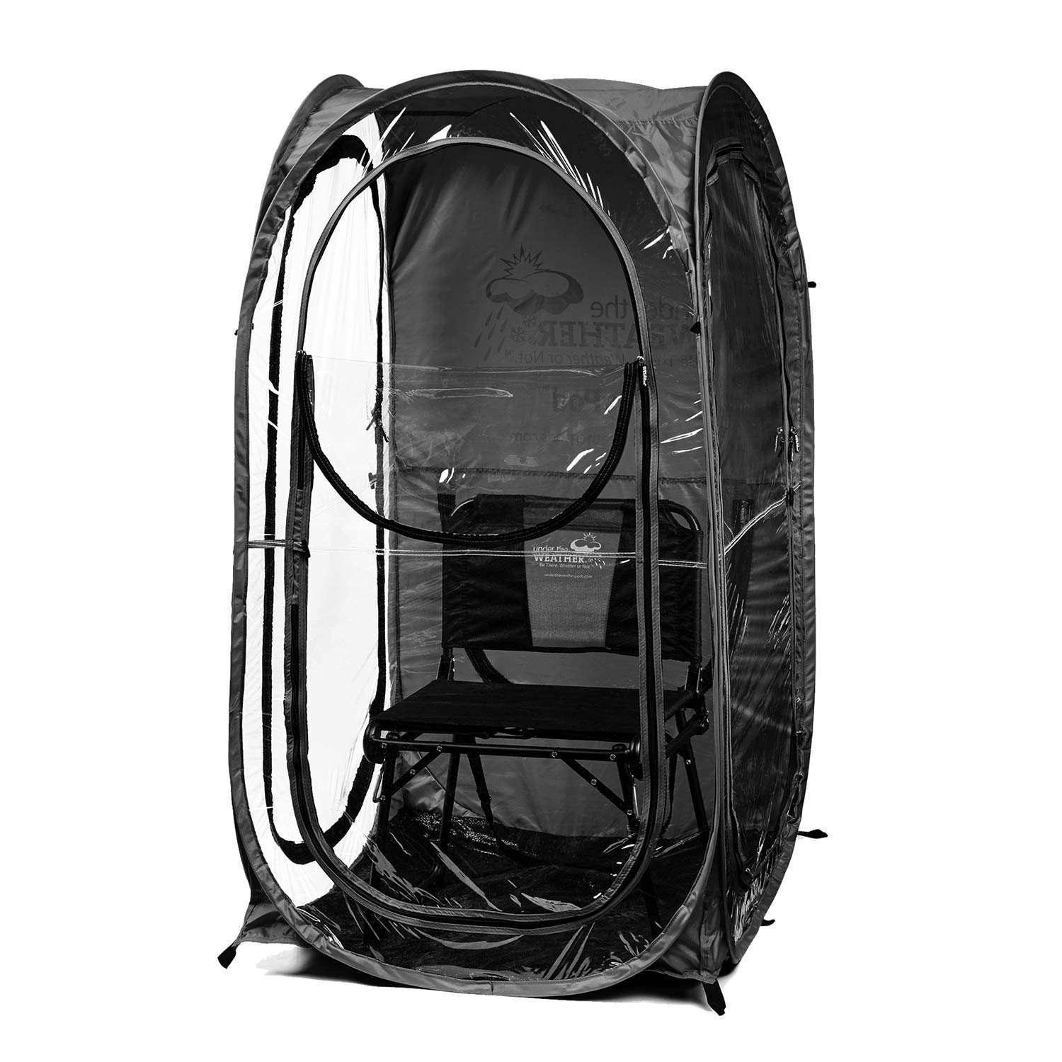 Photo 1 of **DOES NOT COME  CHAIR Under the Weather MyPod 1 Person Pop-up Weather Pod. The Original, Patented WeatherPod Black