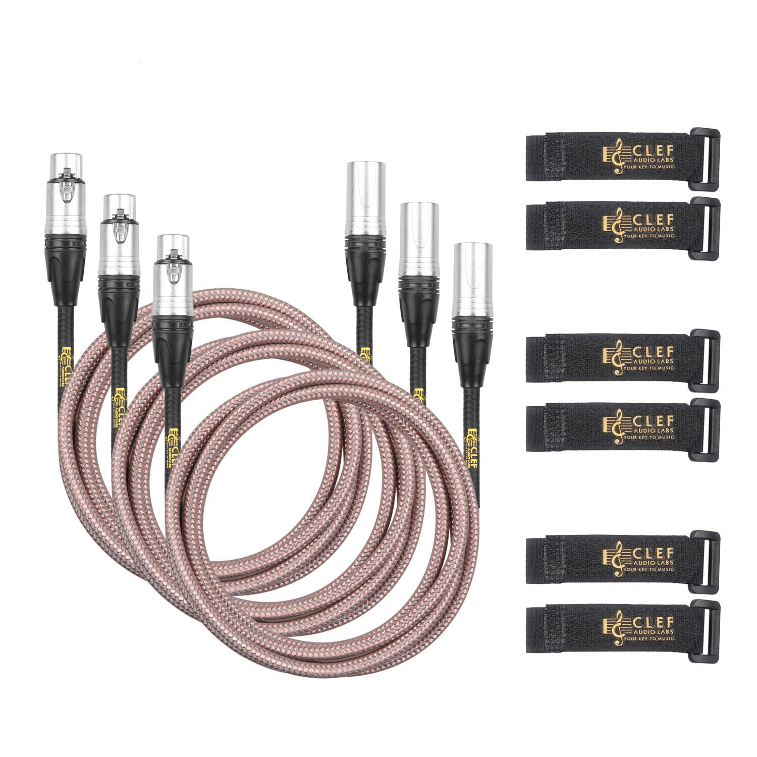 Amazon.com: Clef Audio Labs XLR Cable, 1 Foot [3-Pack] Male to Female ...