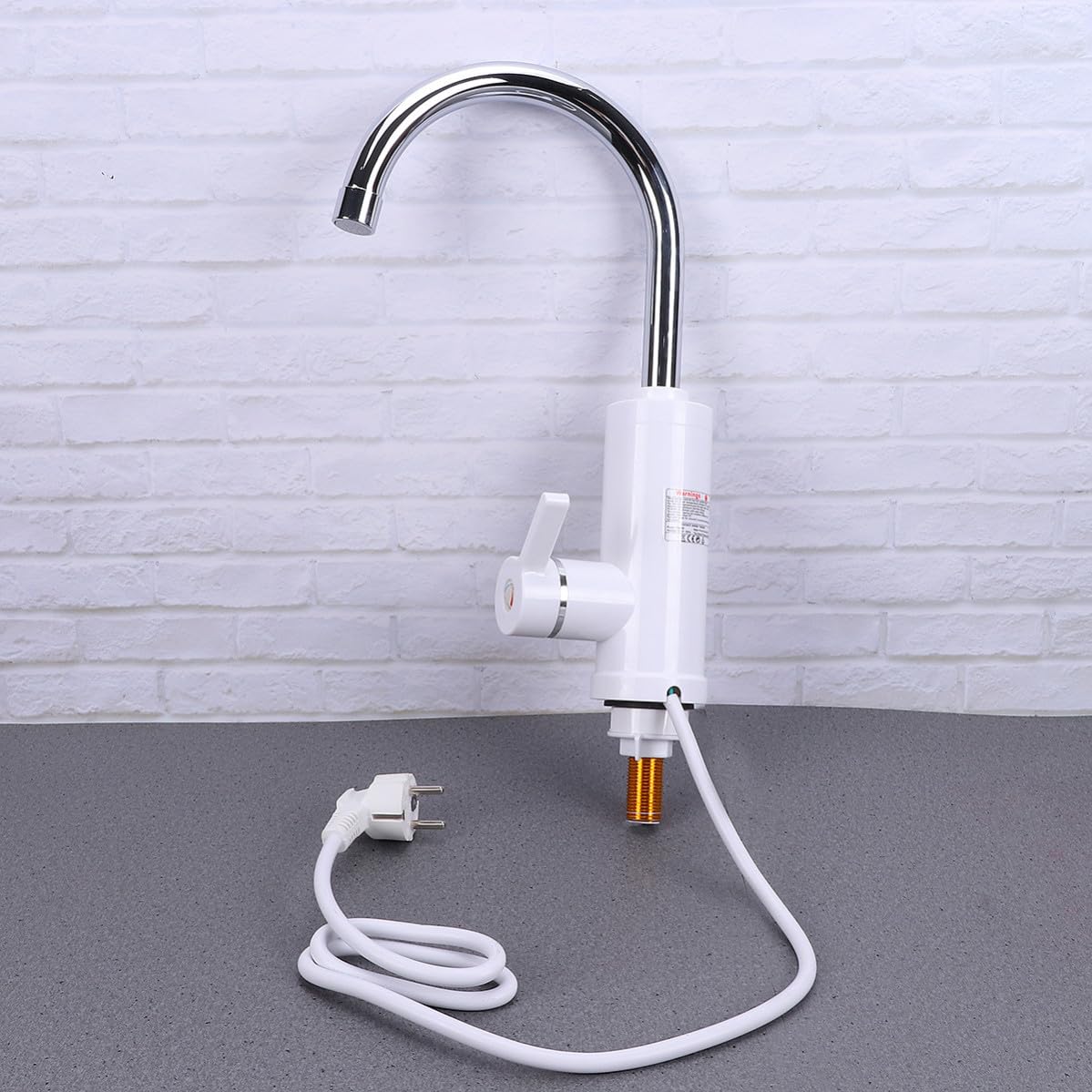 Robinet Inoxydable Instantané 220v en Chaude Acier Eu Plug D'eau Abs