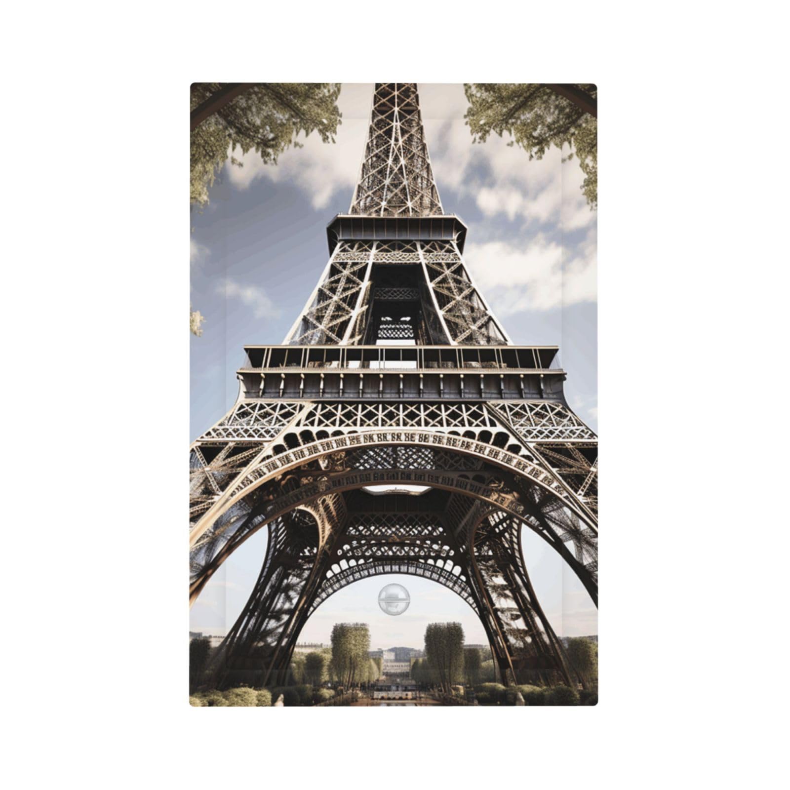 1-Gang Decorator Wall Plate Eiffel Tower French Paris Monument Light Switch Cover Single Gang Receptacle Outlet Wall Plate Mid Size 5" x 3" Wallplate Unbreakable Polycarbonate Outlet Faceplates Covers